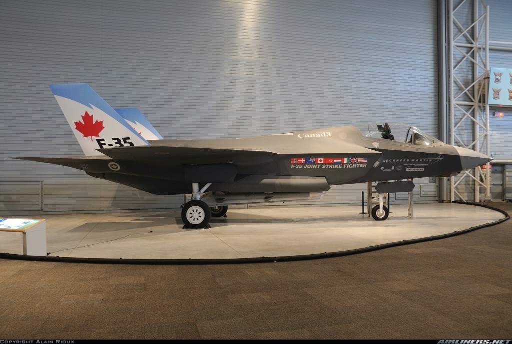 Wooden Mockup of Canada's F-35
